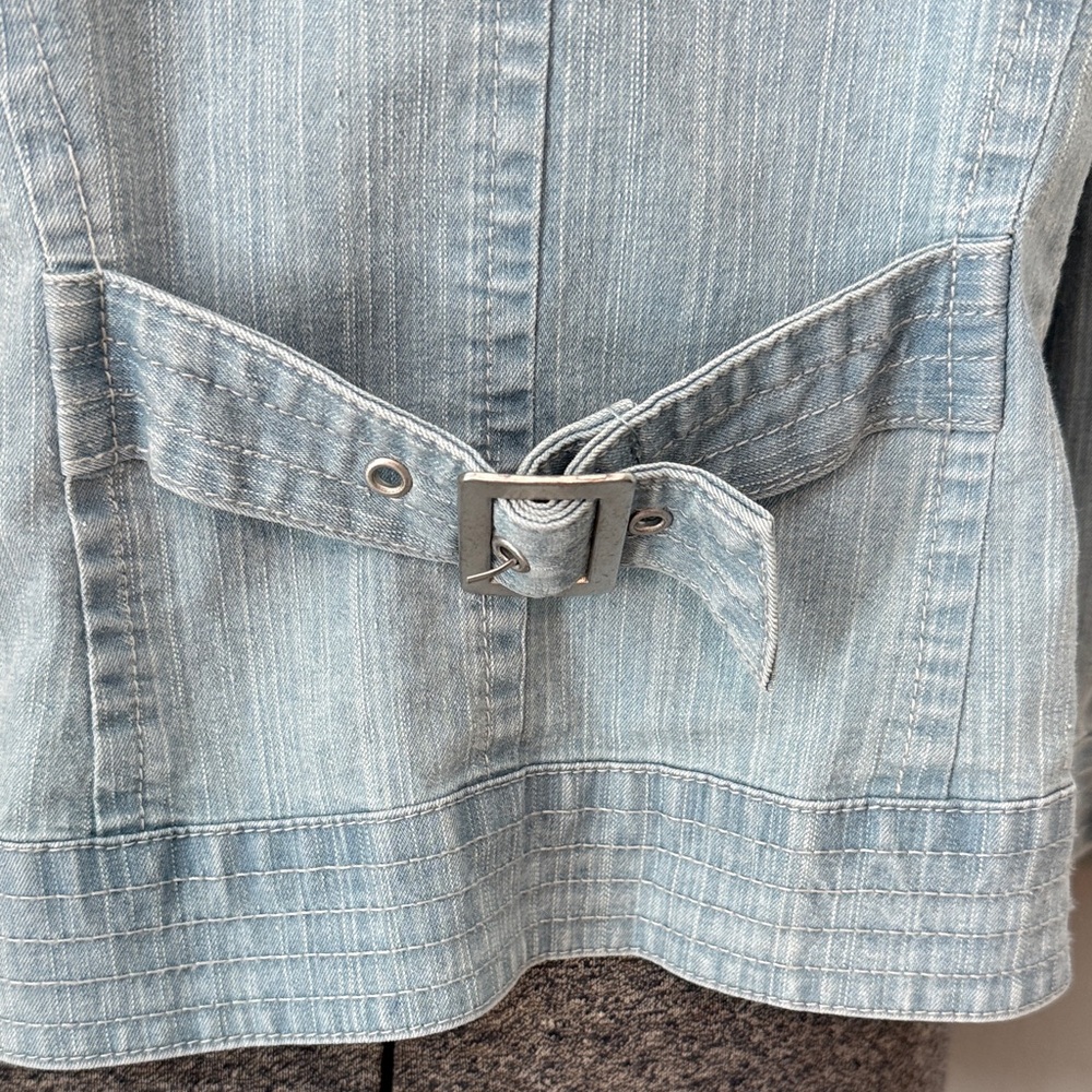 Ruby Rd. Vintage Women’s Light Blue Jean Jacket W… - image 7